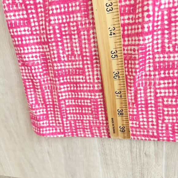 J.McLaughlin Sophia Sheath Dress Women XL Pink Sleeveless Caribe Square $218 - Picture 13 of 15